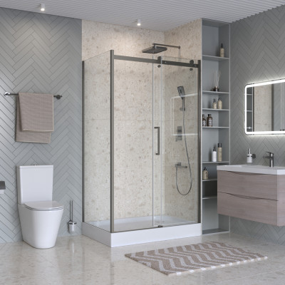 Душевой уголок BELBAGNO MARINO-2-AH-1-130/100-C-GM